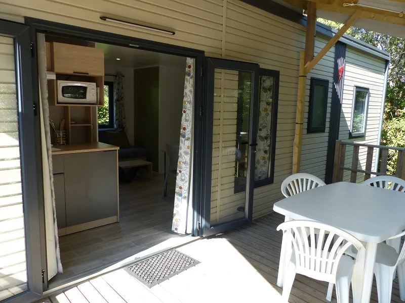 Mobil-Home Premium 32M² 3 Chambres - Terrasse Semi-Couverte - Tv - Clim