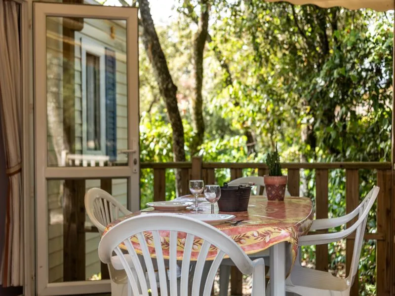 Mobil-Home Confort 28M² 2 Chambres - Terrasse Semi-Couverte - Tv - Clim