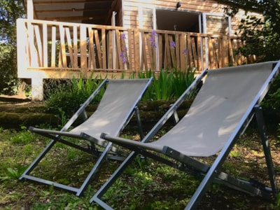 NEW // Premium Chalet -28m2 - 2 bedrooms - covered terrace - TV - Air conditioning