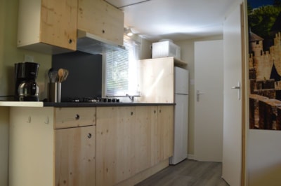 Mobil-Home Confort -28m² -2 bedrooms - semi-covered terrace - TV - Air conditioning