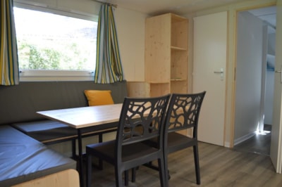 Mobil-Home Confort -28m² -2 bedrooms - semi-covered terrace - TV - Air conditioning