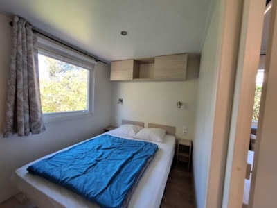 Mobile-home Confort Louisiane 26m² 2 bedrooms - Half-covered terrace + air-conditioning