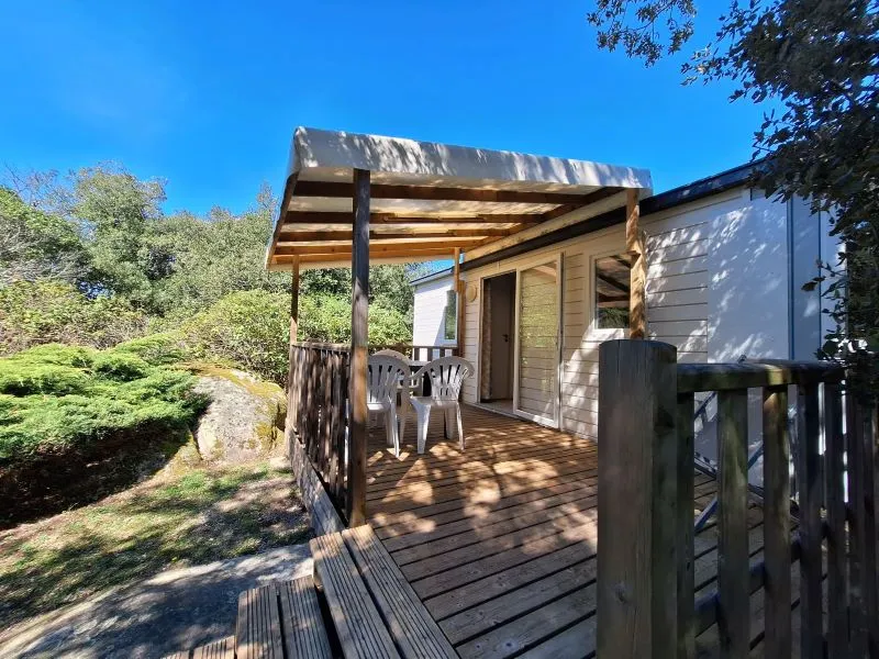 Mobil-Home Confort Louisiane 26M² 2 Chambres - Terrasse Semi-Couverte + Tv +Clim