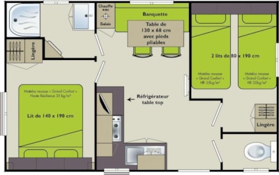 Mobile home Adriatique Air-conditioned  2 bedrooms