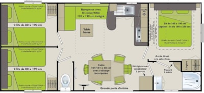 C- Baltic mobile home - 3 bedrooms