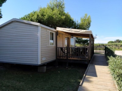 C - Mobilhome Hélios - PMR adapted - 2 bedrooms -32m² -with covered terrace