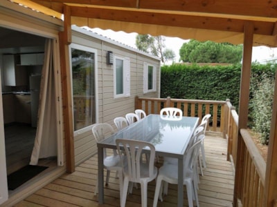 C- Mobile home Quatro Air-conditioned - 4 bedrooms 2 shower rooms