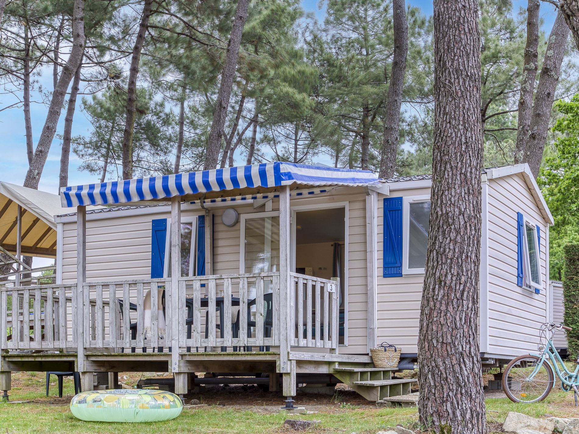 Location - Mobil Home Confort 3 Chambres - 1 Sdb - Romanée – Camping Le Bordenéo