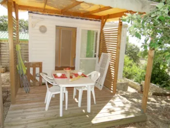 Mietunterkunft - Mobilheim Moon Clim - 16 M² - 1 Schlafzimmer - Clico Chic - Camping Les Sources de Gordes