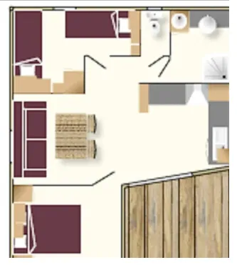 Chalet Confort - 2 Ch/ 4 P. + Tv