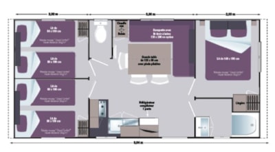 Mobile-home 31m² 3 bedrooms