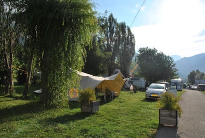 Pitch 1 car + Tent