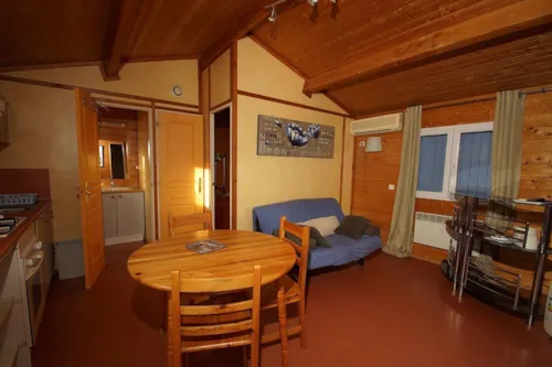 Mietunterkunft - Hütte Edelweiss 34M² - 2 Zimmer - image n°6 - Camping l'Oasis des Garrigues