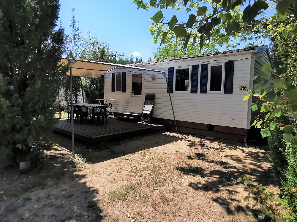 Location - Mobil Home N°46 2 Chambres Jade - Camping l'Oasis des Garrigues