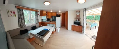 Accommodation - Mobile Home Ohara Otiny N°43 32M² - 3 Bedrooms - image n°3 - Camping l'Oasis des Garrigues