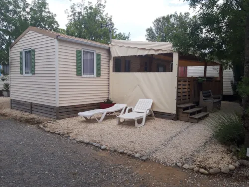Accommodation - Mobile Home Ohara Otiny N°43 32M² - 3 Bedrooms - image n°1 - Camping l'Oasis des Garrigues