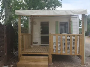 Locatif - Mobil home Super Astria 16m² - 1 chambre - Camping l'Oasis des Garrigues