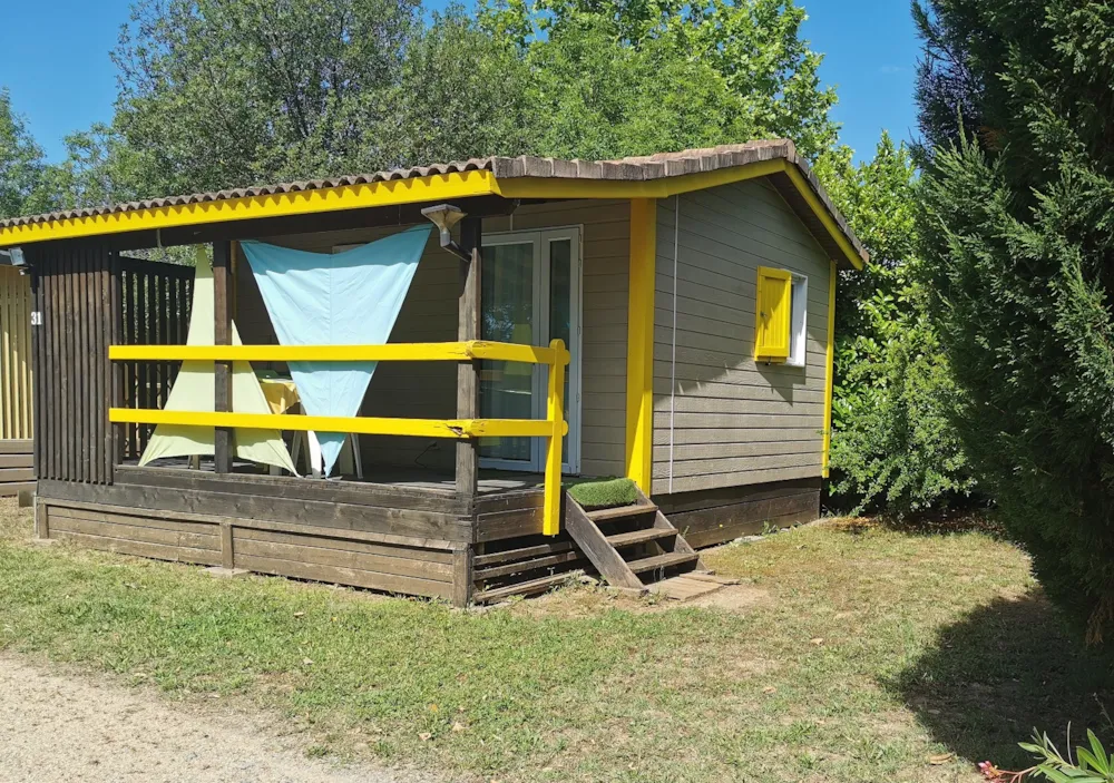 Location - Chalet Lavande 21M² - 2 Chambres - Camping l'Oasis des Garrigues