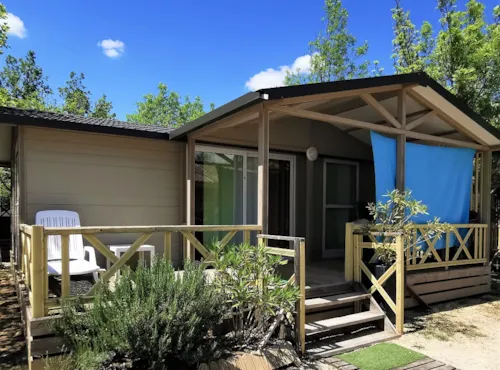 Location - Chalet Gitotel 37M² - 3 Chambres - image n°1 - Camping l'Oasis des Garrigues