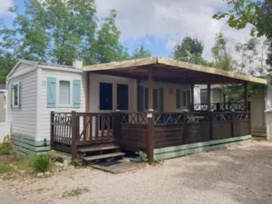 Locatif - Mobil-home propriétaire - 28m² - 2 chambres (Année 2001-2006) - Camping l'Oasis des Garrigues