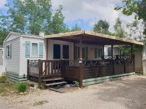 Location - Mobil-Home Propriétaire - 28M² - 2 Chambres (Année 2001-2006) - image n°1 - Camping l'Oasis des Garrigues