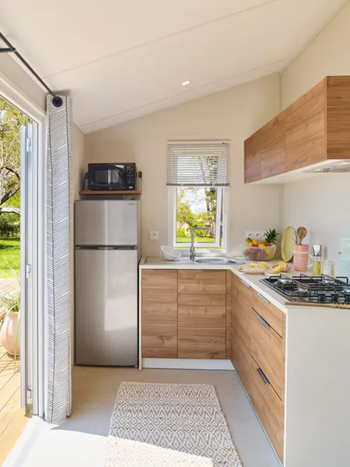 Location - Mobil Home Grand Confort - 33M² - 2 Chambres - image n°4 - Camping l'Oasis des Garrigues