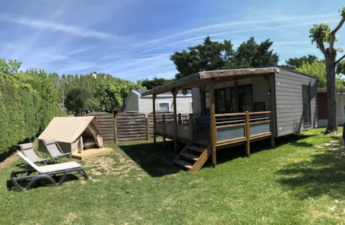 Location - Campcooning Péquelou Et Mini Tente Safari - image n°4 - Camping L'Ardéchois