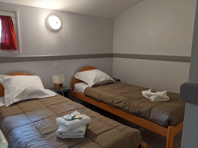 Pavillon 6- 1 bedroom + 1 bedroom cabin + terrace + Air-conditioning + TV - 40m²
