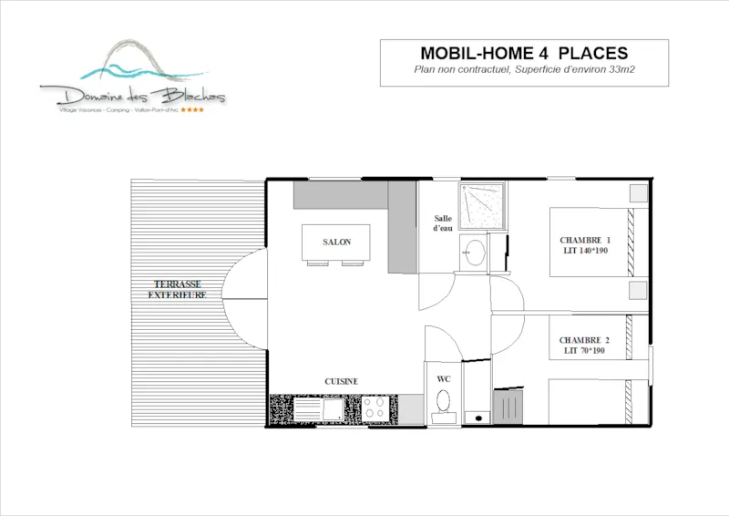 Mobilhome 4 Avec Terrasse + Climatisation + Tv - 31M²