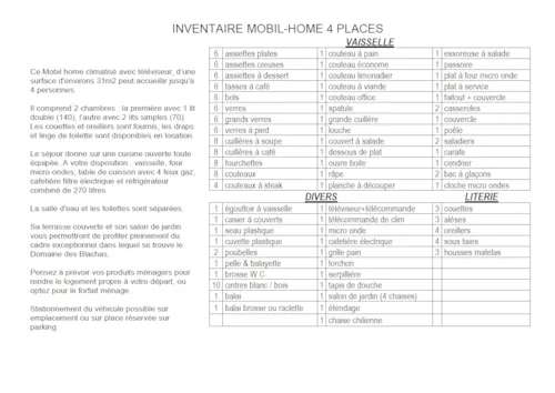 Location - Mobilhome 4 - Avec Terrasse + Climatisation + Tv - 31M² - image n°8 - Domaine des BLACHAS