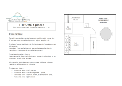 Tithome - 2 bedrooms - shared bathroom - 21m2