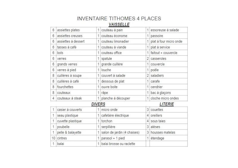 Tithome - 2 Chambres - Sanitaires Collectifs Camping 21 M2
