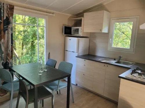 Location - Mobilhome 4/6 Confort - Avec Terrasse + Climatisation + Tv 40M² - image n°3 - Domaine des BLACHAS