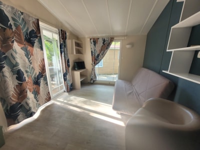 Mobilhome 4/6 Confort - with terrace + Air-conditioning + TV 40m²