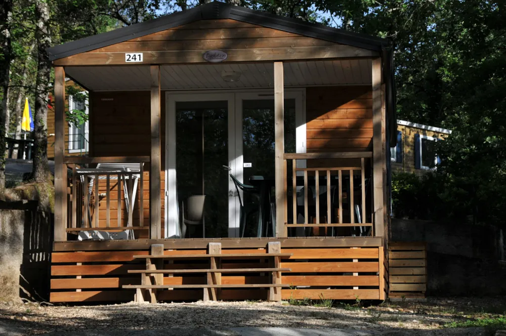 Location - Mobilhome 2 Avec Terrasse + Climatisation + Tv - 20M² - Domaine des BLACHAS