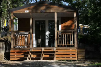 Mietunterkunft - Mobilhome 2 Mit Terrasse + Klimaanlage + Tv - 20M² - Domaine des BLACHAS