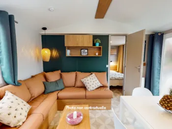 Mietunterkunft - Mobilheim Sérénité 3  Zimmer Premium Mit Klimaanlage - Siblu – Le Lac des Rêves