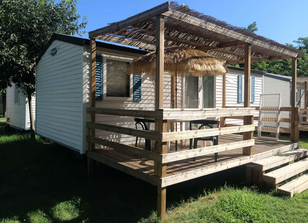 Accommodation - Mobile Home Cottage Clim - Camping Le Mas Sud Ardèche