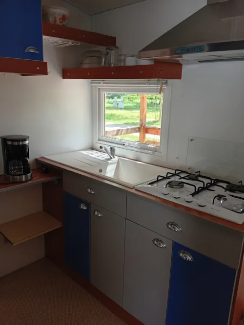 Location - Mobil Home Cottage - 3 Chambres - image n°5 - Camping Le Mas Sud Ardèche