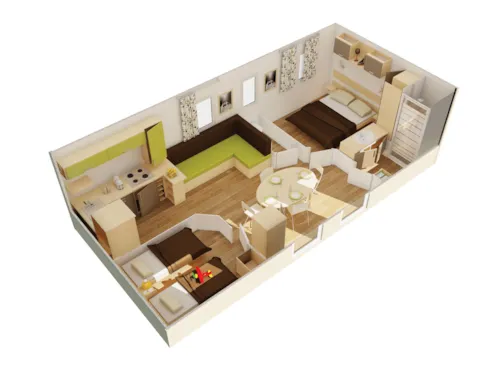 Location - Mobil-Home Savanah 30M² - image n°9 - CAMPING LES PLATANES