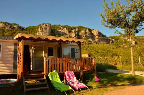 Huuraccommodatie(s) - Stacaravan Océane 27M² - image n°4 - CAMPING LES PLATANES