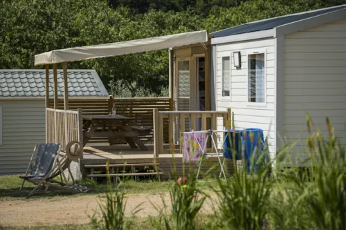 Huuraccommodatie(s) - Stacaravan Océane 27M² - image n°2 - CAMPING LES PLATANES