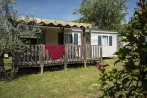 Locatif - Stacaravan Méditerrannée 30m² - CAMPING LES PLATANES