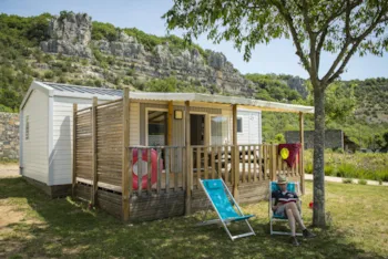 Accommodation - Mobil-Home Savanah 30M² - CAMPING LES PLATANES