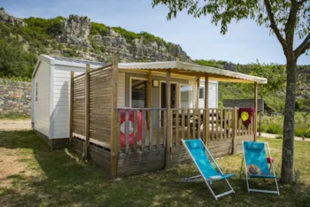 Accommodation - Mobil-Home Savanah 30M² - CAMPING LES PLATANES