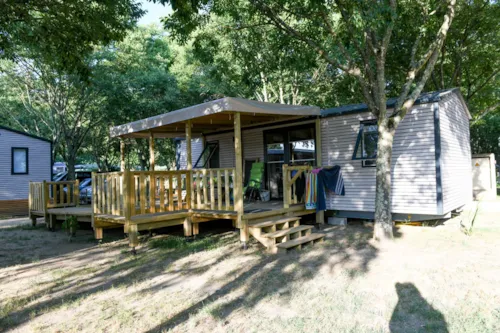 Huuraccommodatie(s) - Stacaravan Nest 35-2 Aangepast Voor Mensen Met Beperkte Mobiliteit - image n°1 - CAMPING LES PLATANES