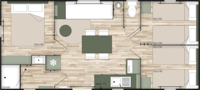 Mobile home Nest - 3 bedrooms