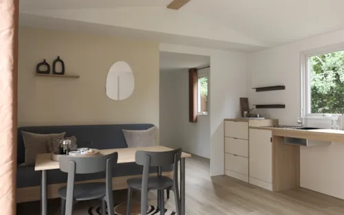 Huuraccommodatie(s) - Stacaravan Nest 35-2 Aangepast Voor Mensen Met Beperkte Mobiliteit - image n°4 - CAMPING LES PLATANES