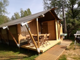 Location - Lodge Toilée Azur - N°29 - Camping Smile et Braudières