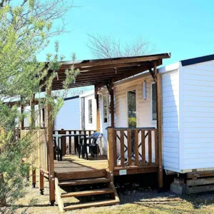 Locatif - Mobilheim Confort Plus Klimaanlage TV 31m² - 3 zimmer - Camping Lou Rouchetou
